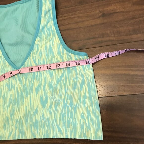 Athleta‎ Women's Aurora Seamless Ribbed Athletic Crop Top Sports Bra Size XL - Picture 4 of 5